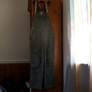 Khaki overalls